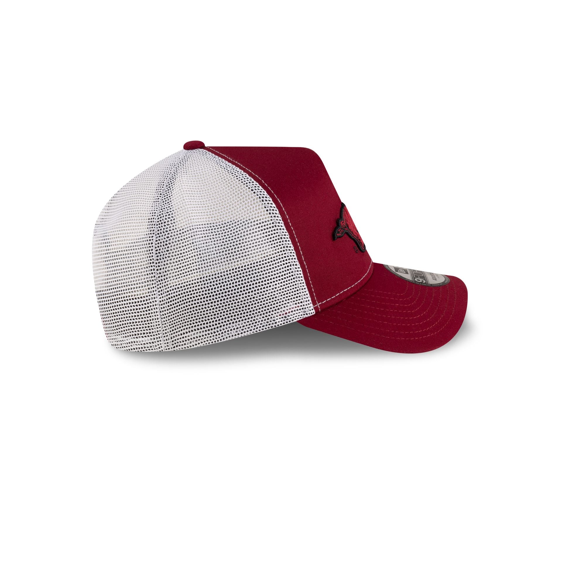 Arkansas Razorbacks Cardinal White 9FORTY A-Frame Trucker - Image 5