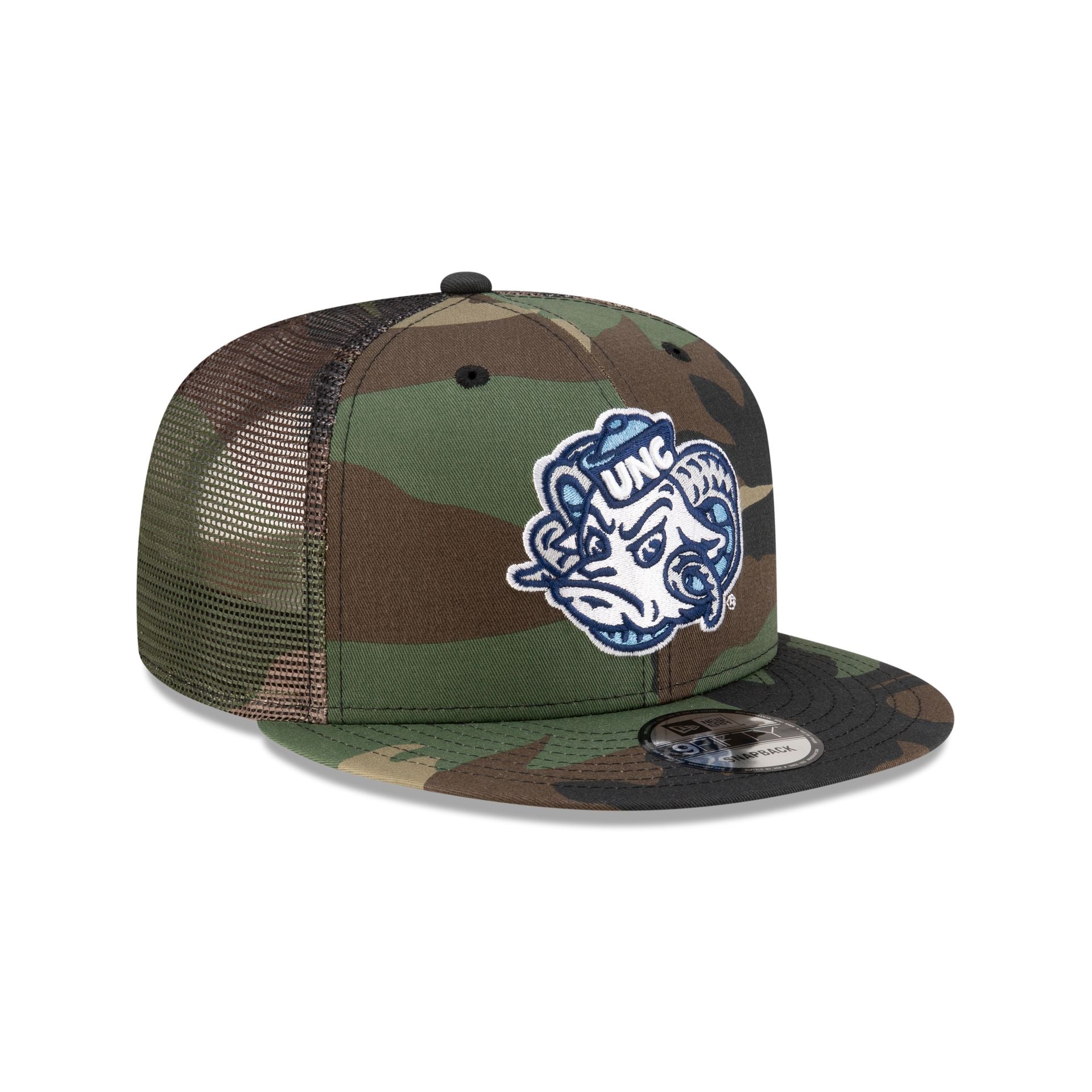North Carolina Tar Heels Camo 9FIFTY Trucker Hat - Image 3