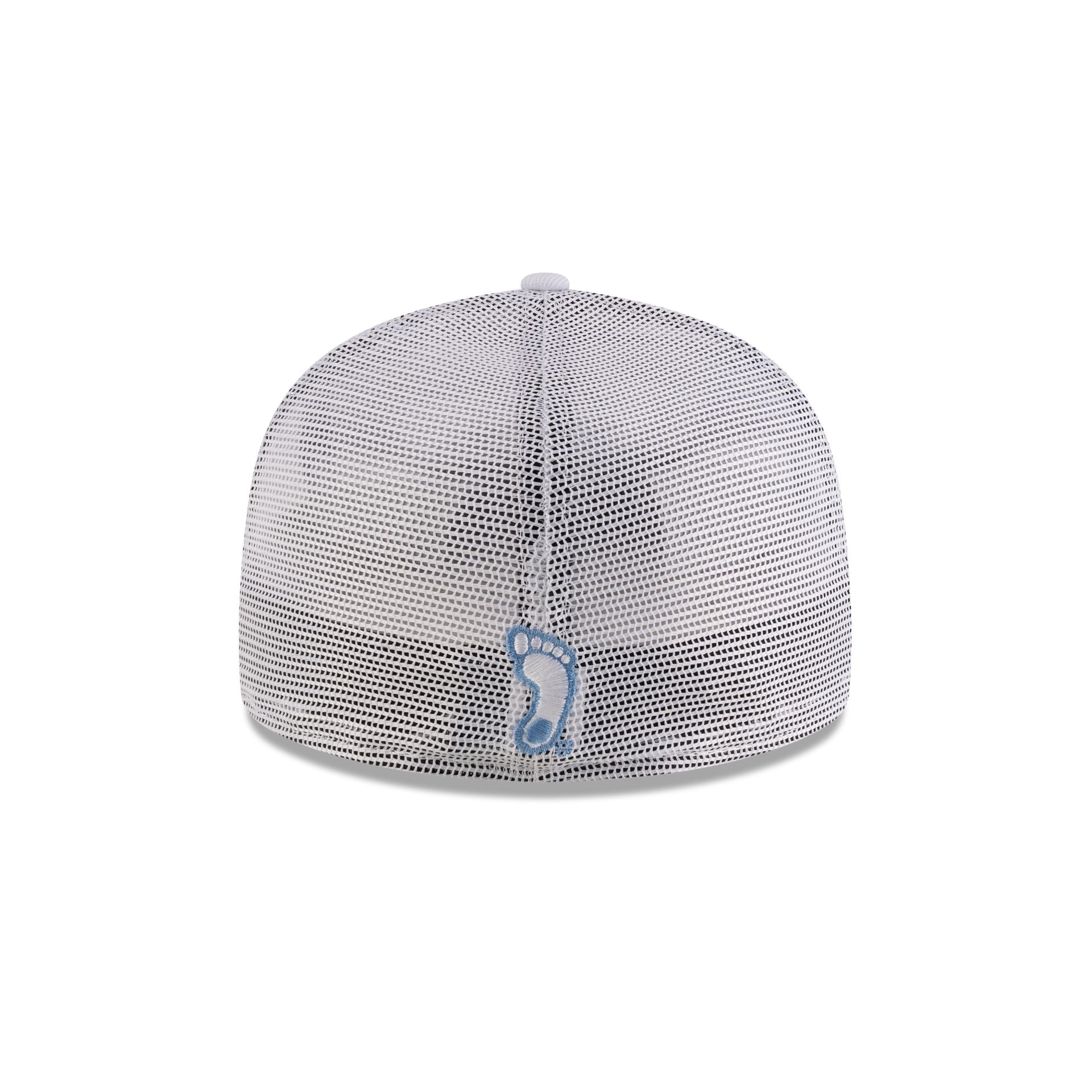 North Carolina Tar Heels White 59FIFTY Fitted Trucker Hat - Image 6