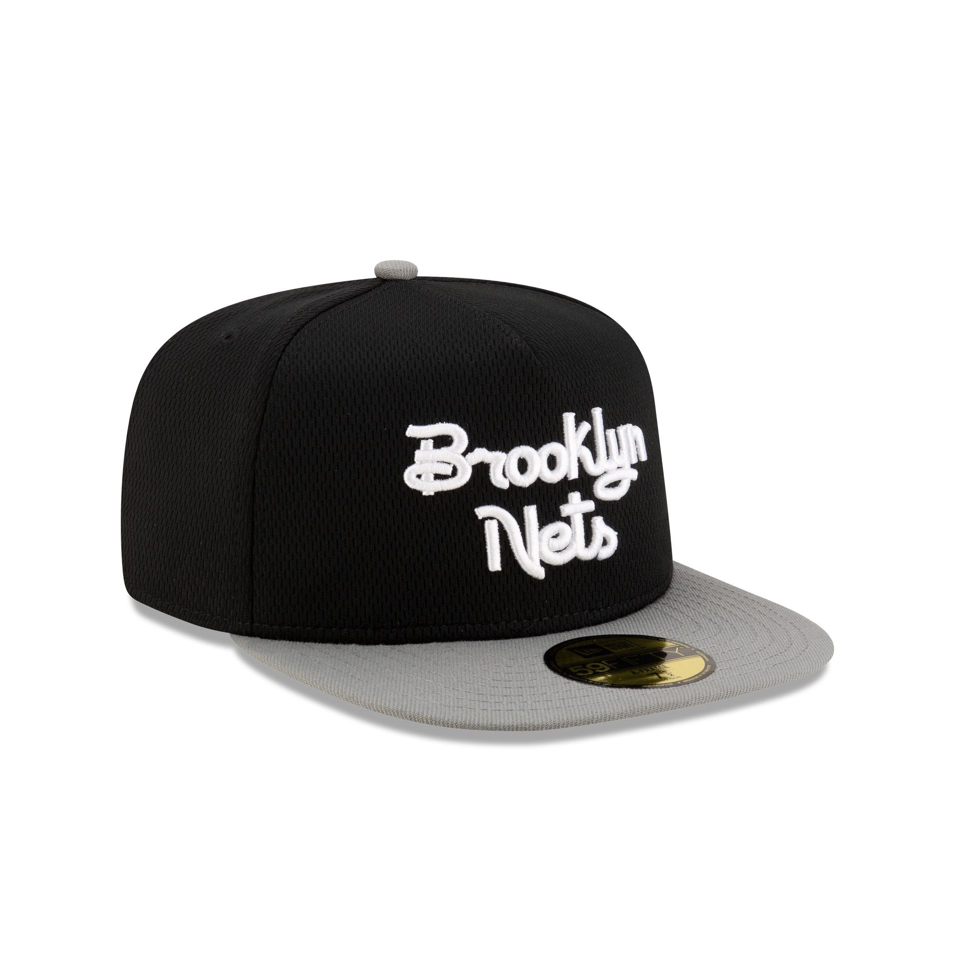 Brooklyn Nets Dashmark Mesh 59FIFTY A-Frame Fitted Hat - Image 3