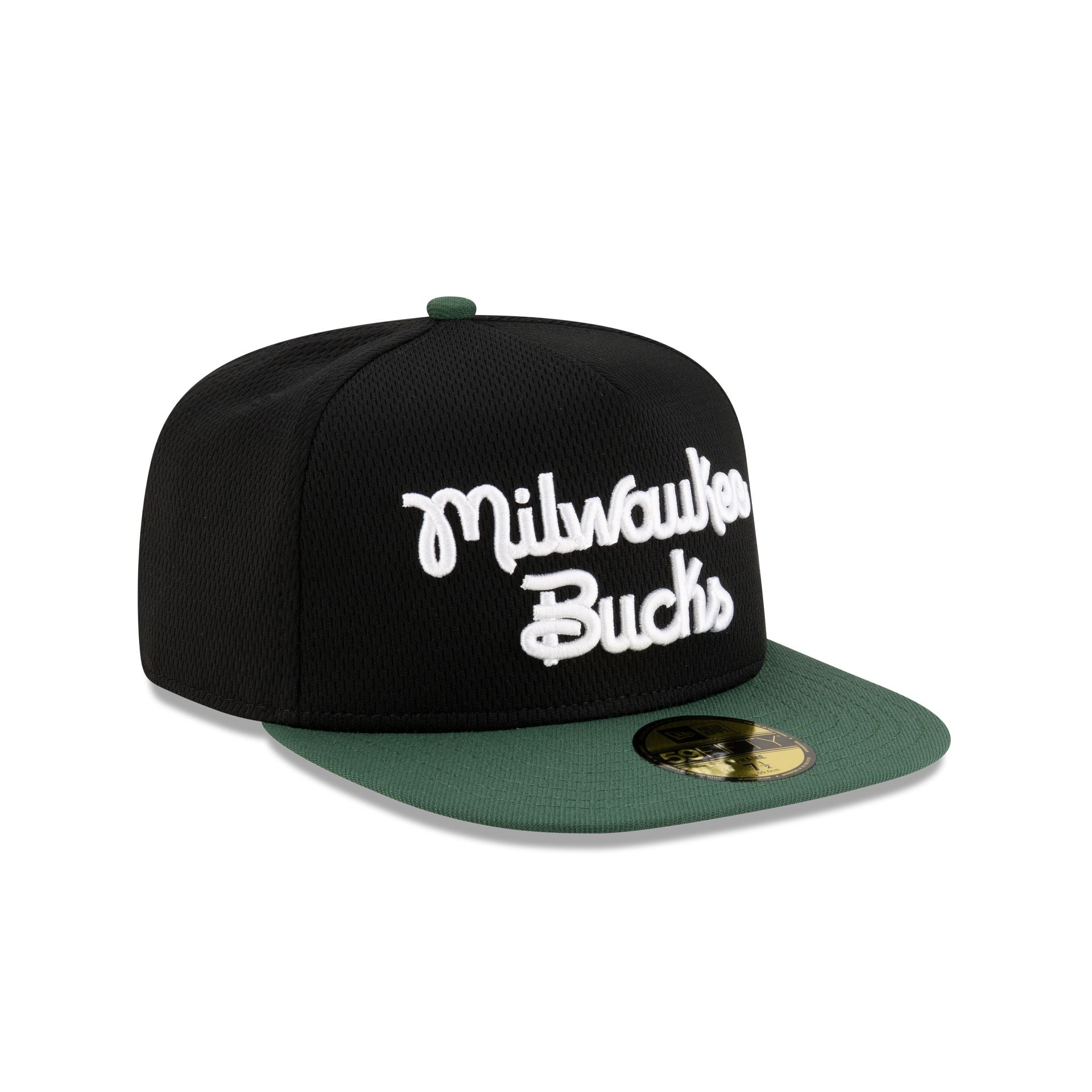 Milwaukee Bucks Dashmark Mesh 59FIFTY A-Frame Fitted Hat - Image 3