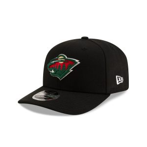 Minnesota Wild Black 9SEVENTY Stretch-Snap Hat