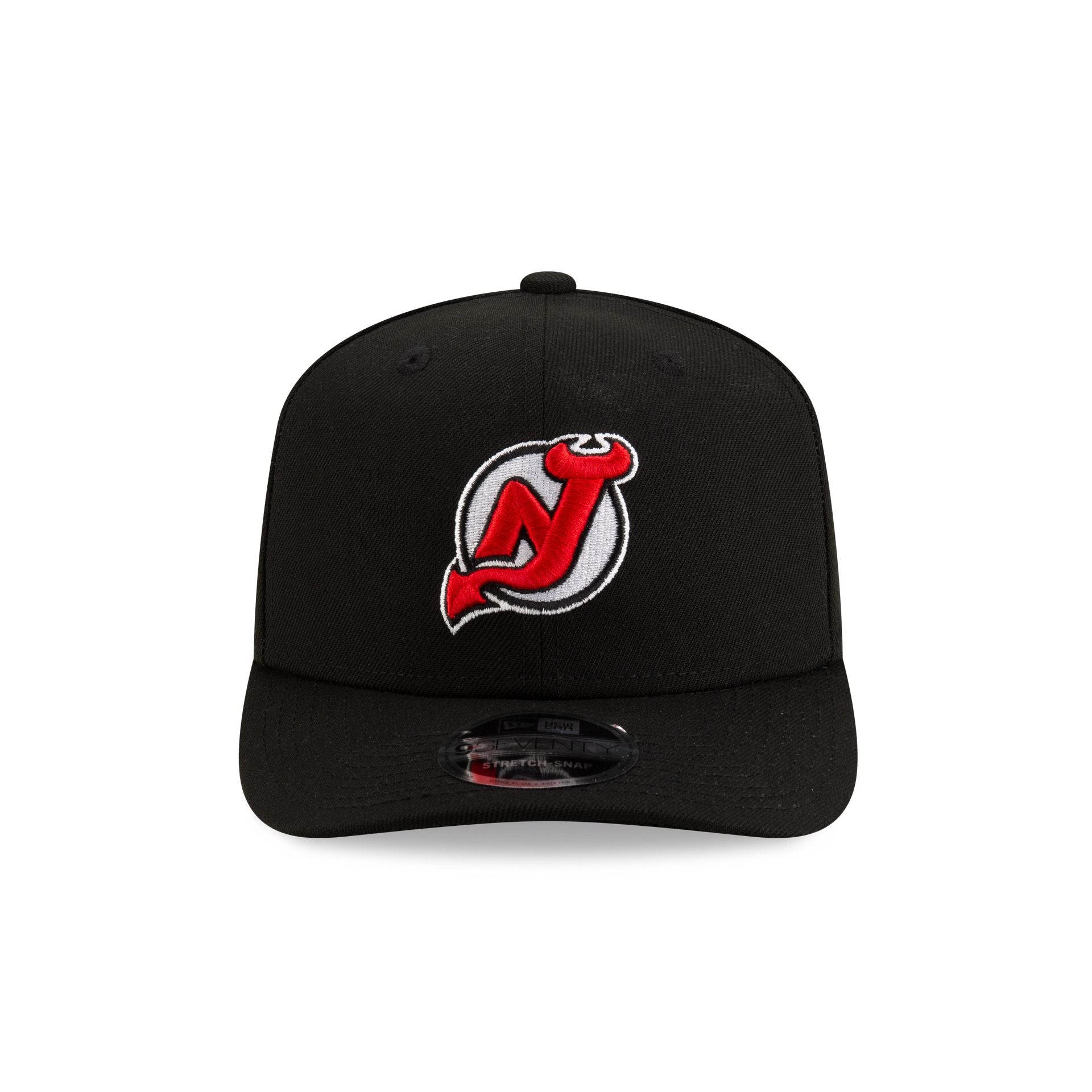 New Jersey Devils Black 9SEVENTY Stretch-Snap Hat - Image 2