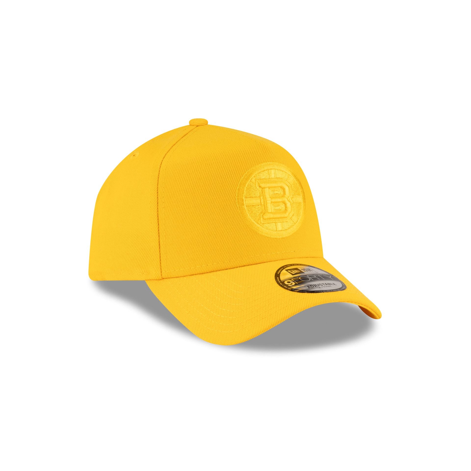 Boston Bruins Gold 9FORTY A-Frame Snapback Hat - Image 3