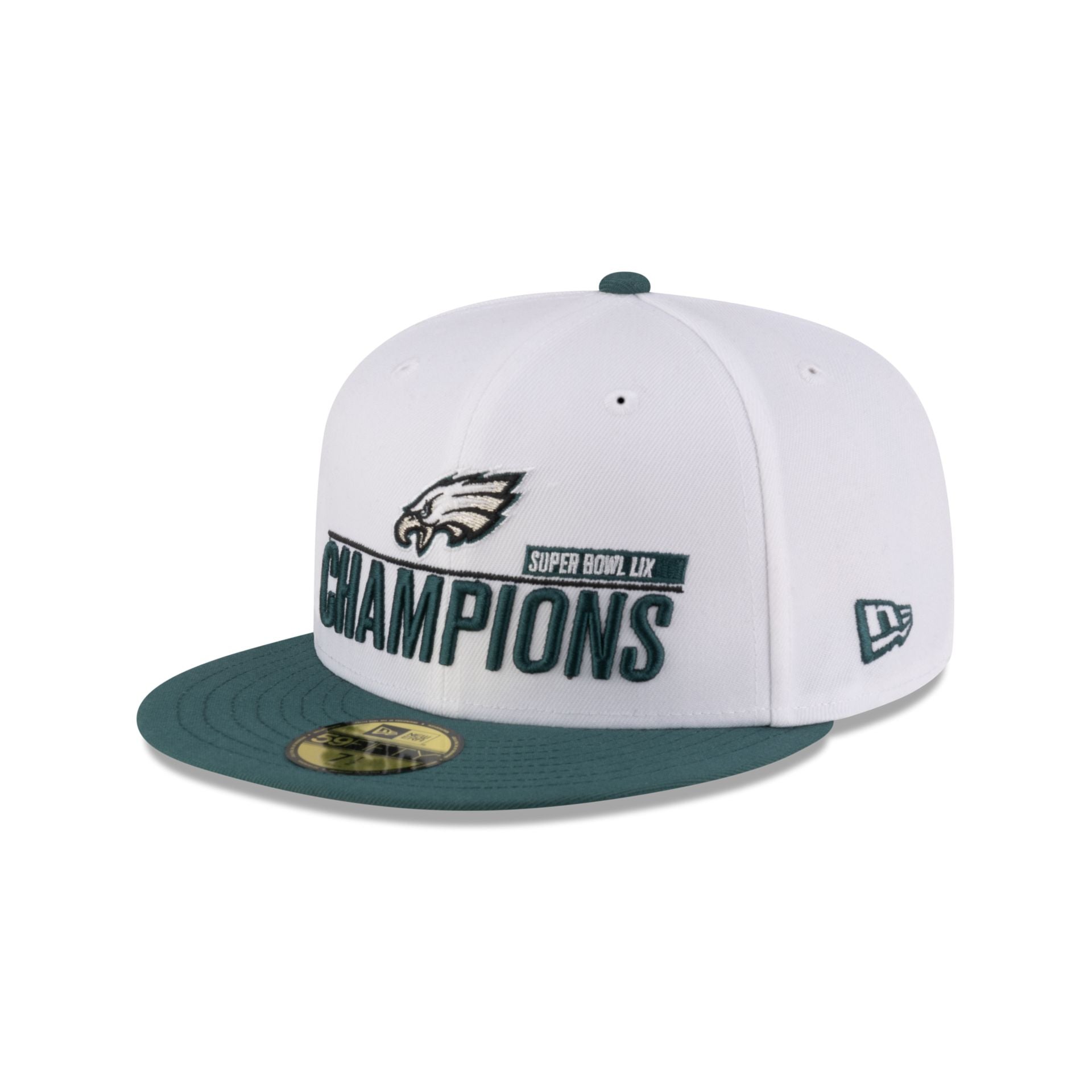 Philadelphia Eagles Super Bowl LIX Champions White 59FIFTY Fitted Hat - Image 3