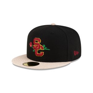 USC Trojans Black Terry 59FIFTY Fitted Hat