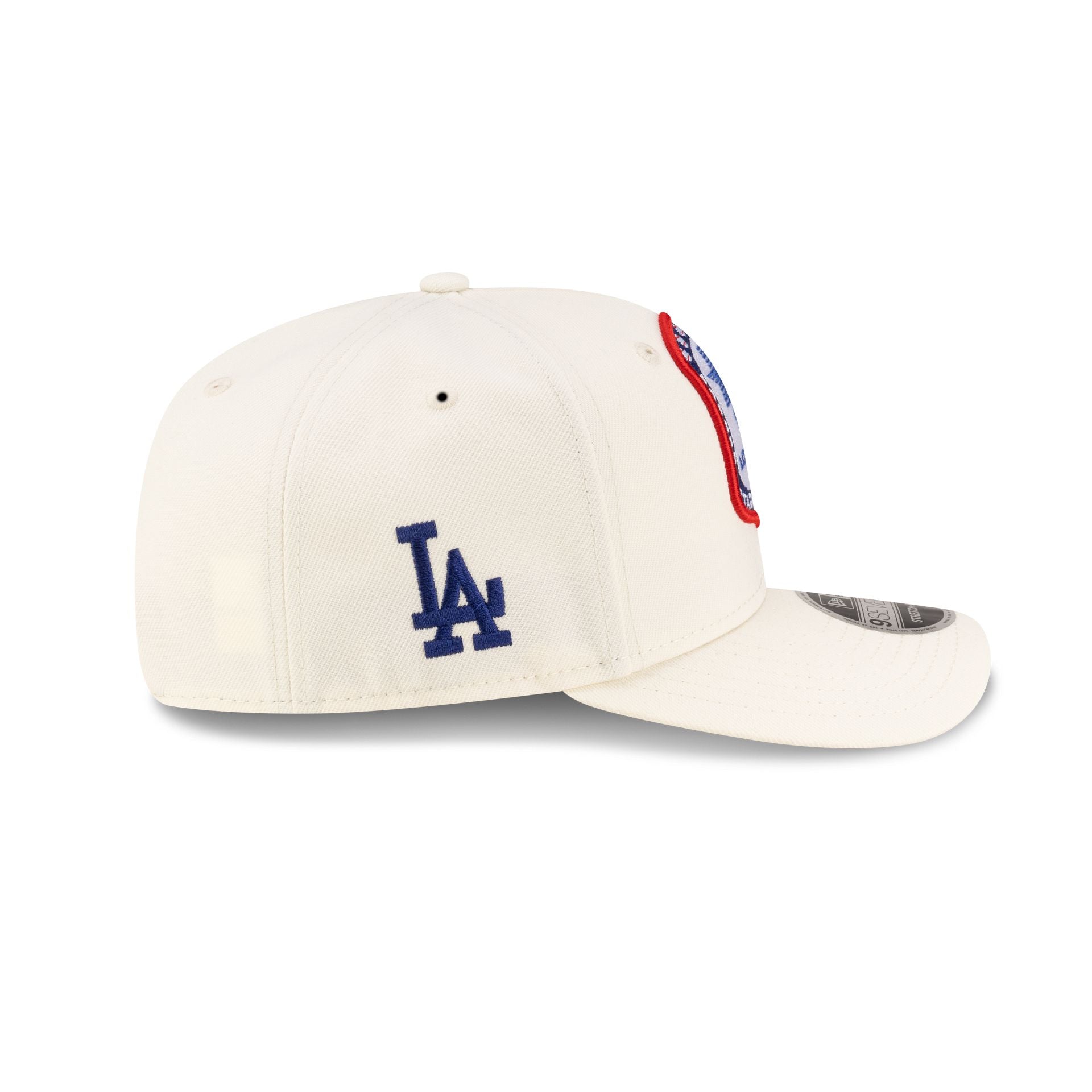 Los Angeles Dodgers 1984 Olympics Chrome White 9SEVENTY Stretch-Snap Hat - Image 4