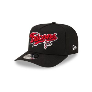 Born x Raised x Atlanta Falcons Script Black 9FIFTY A-Frame Snapback Hat