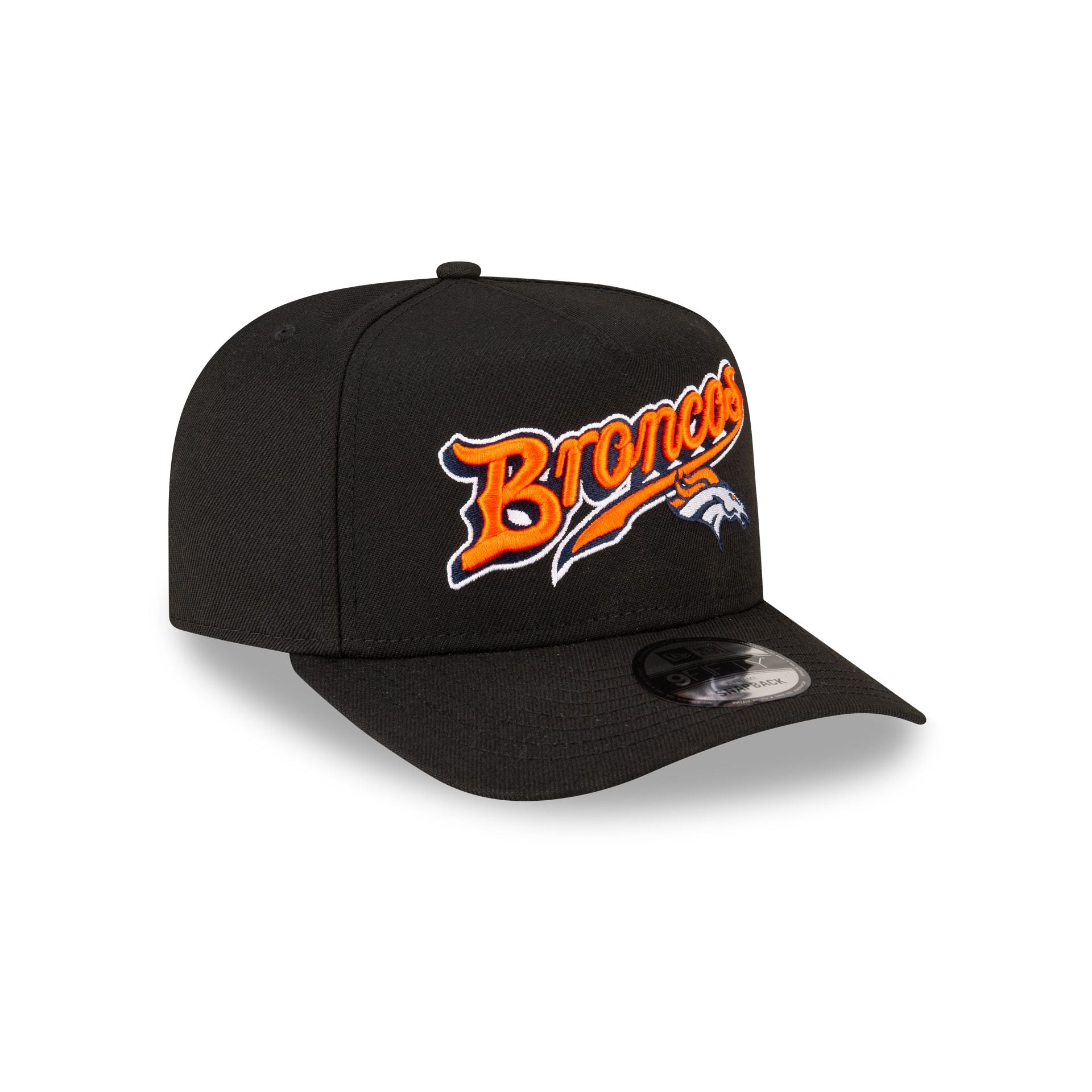 Born x Raised x Denver Broncos Script Black 9FIFTY A-Frame Snapback Hat - Image 3