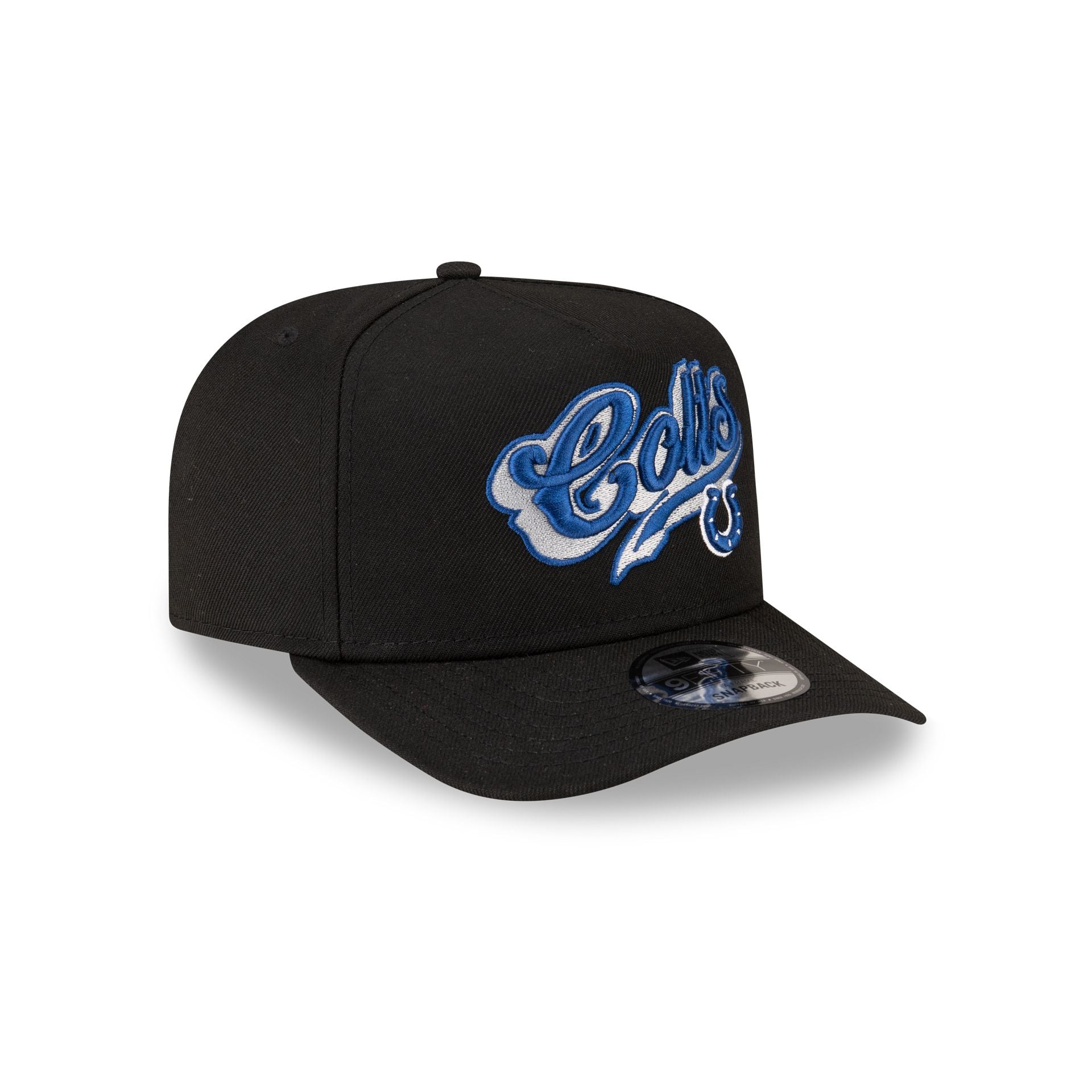 Born x Raised x Indianapolis Colts Script Black 9FIFTY A-Frame Snapback Hat - Image 3