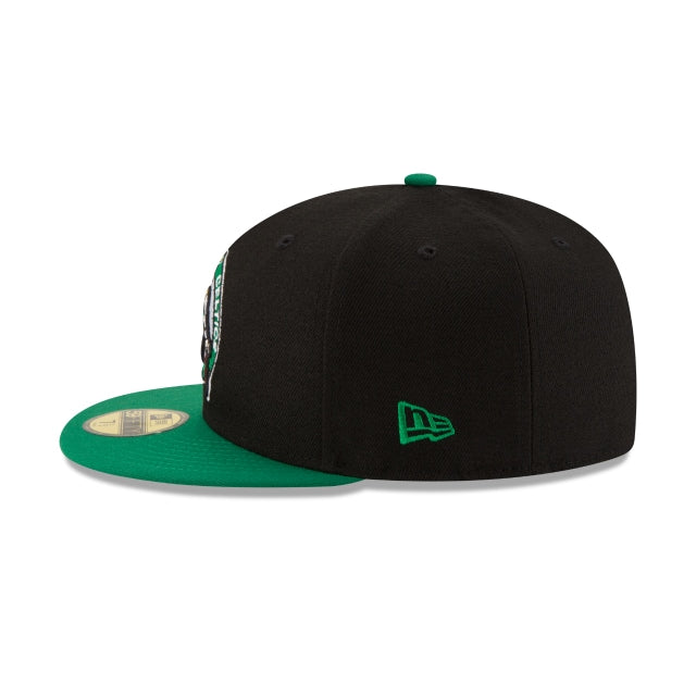 Boston Celtics 2Tone Black 59FIFTY Fitted Hat - Image 5