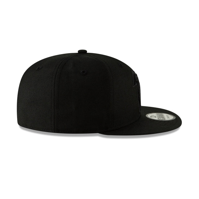 Atlanta Falcons Black On Black 9FIFTY Snapback Hat - Image 10