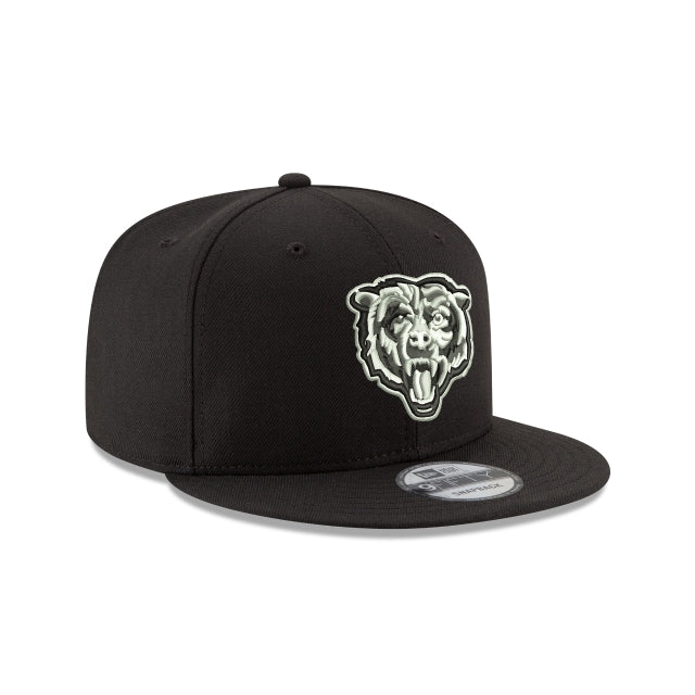 Chicago Bears Black and White 9FIFTY Snapback Hat - Image 3