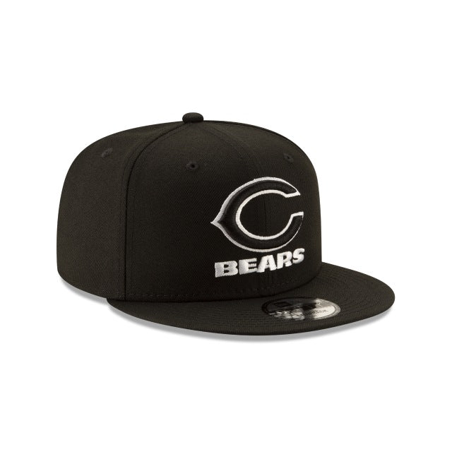 Chicago Bears Black & White 9FIFTY Snapback Hat - Image 3