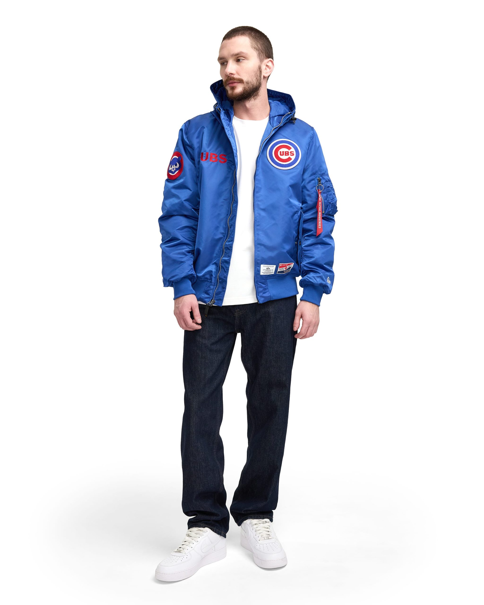 Alpha Industries x Boston Red Sox L-2B Hooded Bomber Jacket - Image 4