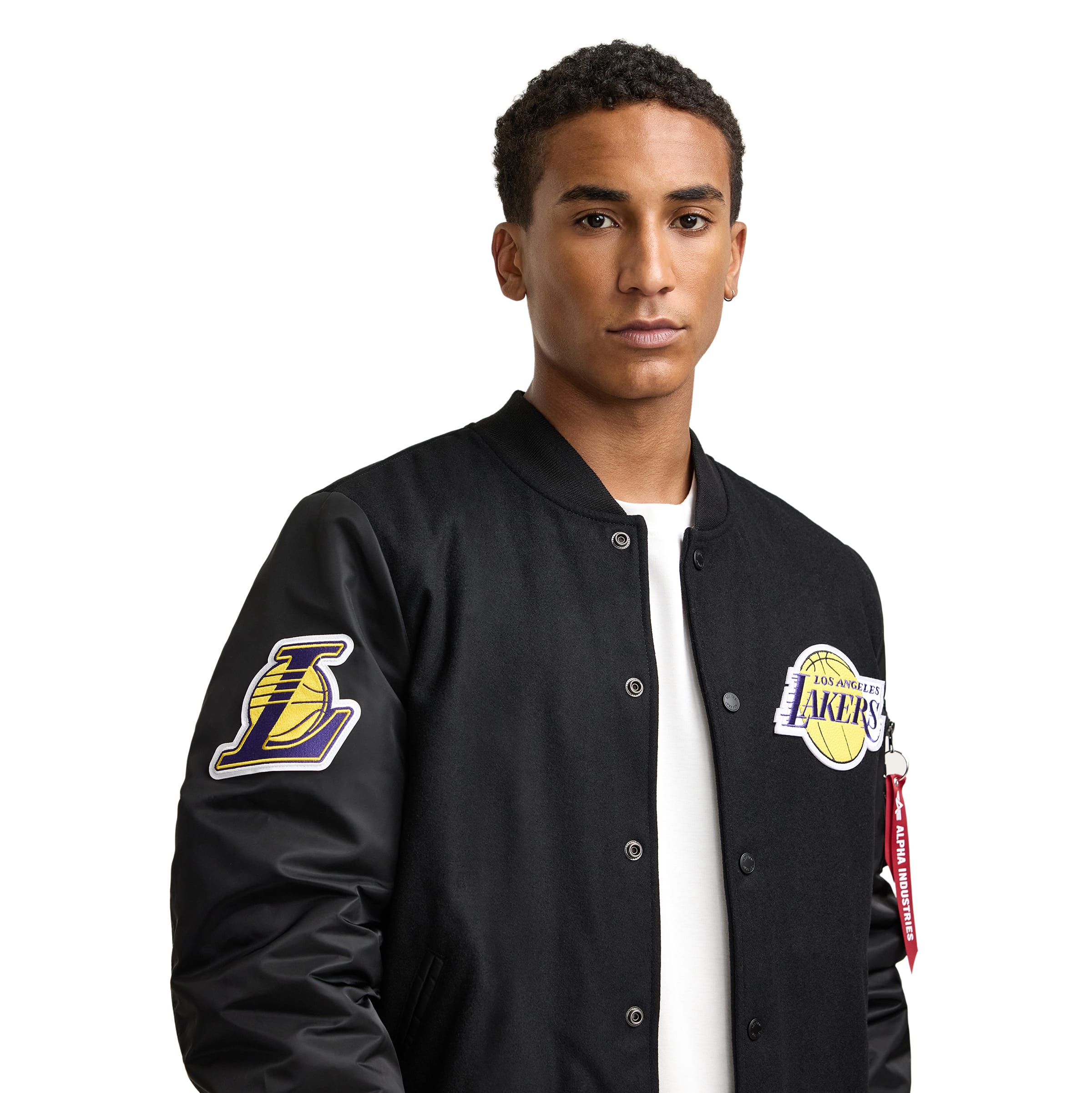 Alpha Industries x Los Angeles Lakers MA-1 Wool Varsity Jacket