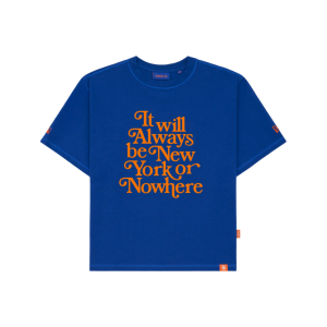 New York or Nowhere x New York Mets Light Royal Relaxed Motto T-Shirt