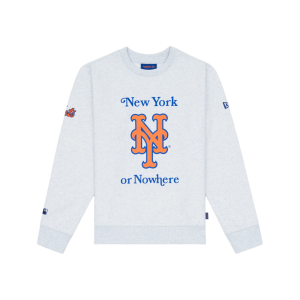 New York or Nowhere x New York Mets White Crewneck